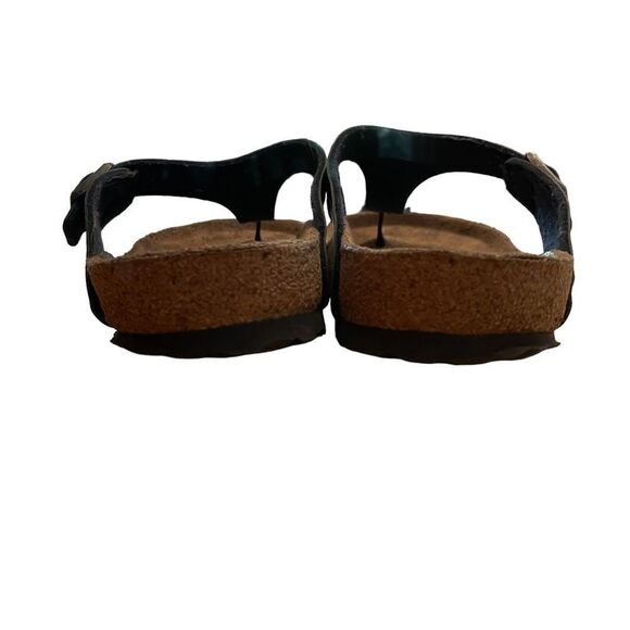 Birkenstocks Gizeh Birko-Flor Navy Blue Sandals - Picture 3 of 6